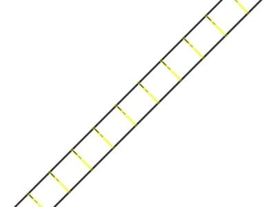 GoZone Agility Ladder Black/Green