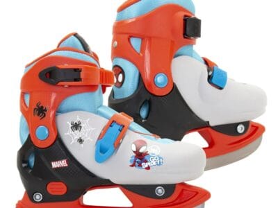 Marvel Spidey Adjustable Ice Skates Youth Size 12-2, Red