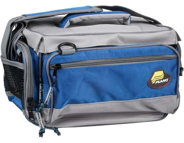 Plano Synergy Softsider Tackle Systems Tackle Box, Medium, Grey / Blue