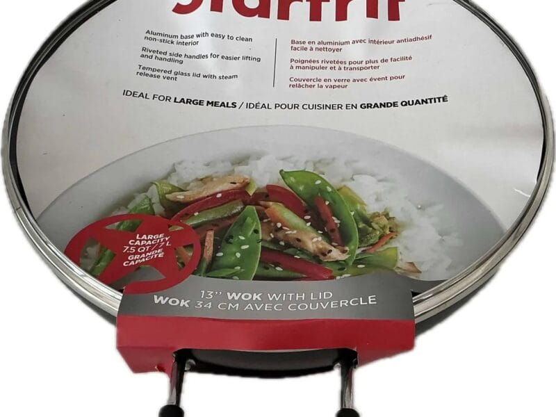 Starfrit 13″ WOK WITH LID WOK 34 CM AVEC COUVERCLE