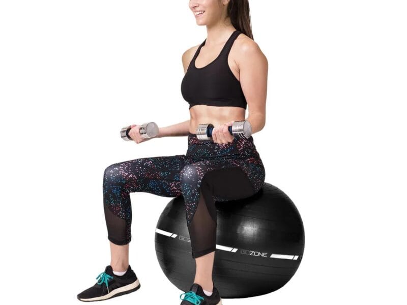 GoZone 75cm Stability Ball – Black/White