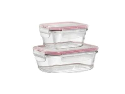 Starfrit LocknLock Glass 2-piece Square container Set