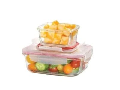 Starfrit LocknLock Glass 2-piece Square container Set
