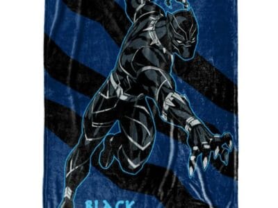 Marvel Avengers Black Panther Throw Super Soft 46” X 60”