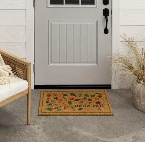 Mohawk Home Hello Fall Faux Coir Polyester Doormat Orange 18″ x 30″