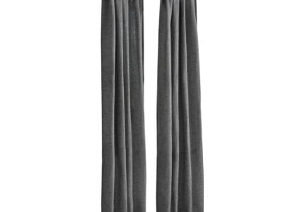 Mainstays Cooper Blackout Grommet Curtain Panel Black 40 x 84″