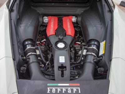 Ferrari 488 GTB 2019 twin-turbocharged V8 engine, producing 670 horsepower
