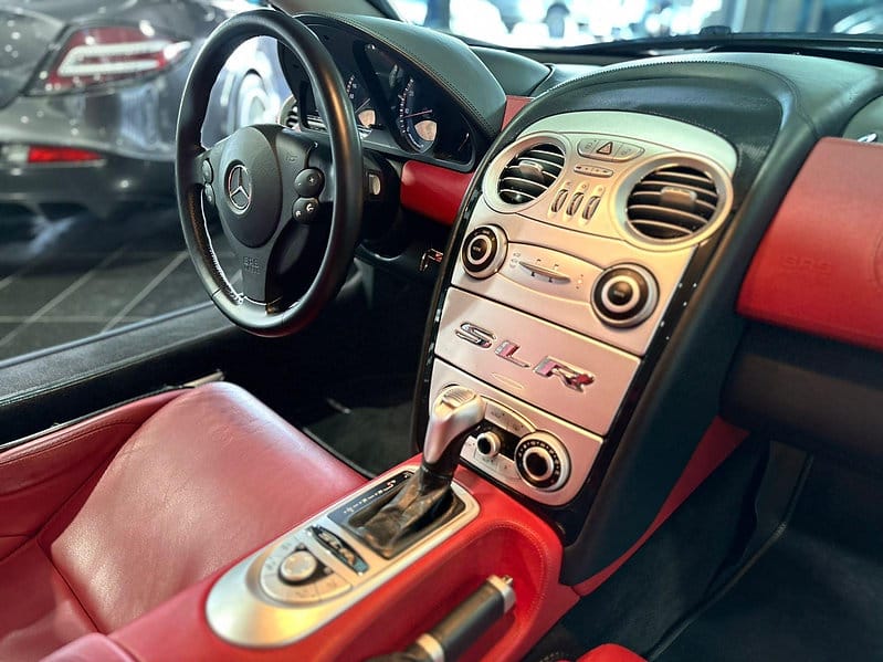 Mercedes-Benz SLR 2006 a high-performance grand tourer, a collaboration between Mercedes-Benz and McLaren, featuring a 5.4-liter supercharged V8 engine producing around 617 horsepower