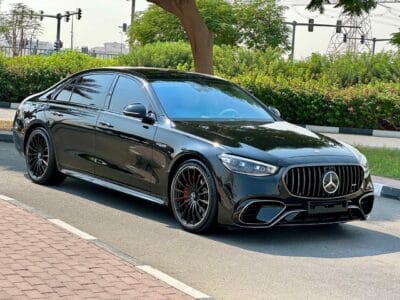 2024 Mercedes-AMG S 63 S E Performance a plug-in hybrid luxury sedan with a 4.0 liter twin-turbo V8 and an electric motor