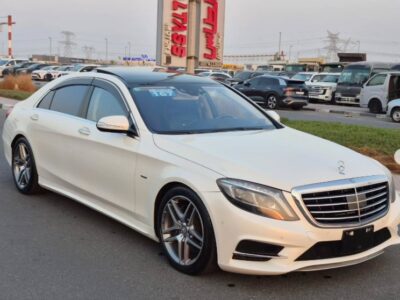 2014 MERCEDES BENZ S550 V8 White-Black AUCTION GRADE 4/B