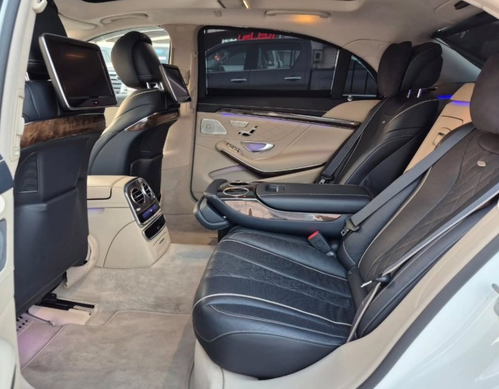 2014 MERCEDES BENZ S550 V8 White-Black AUCTION GRADE 4/B
