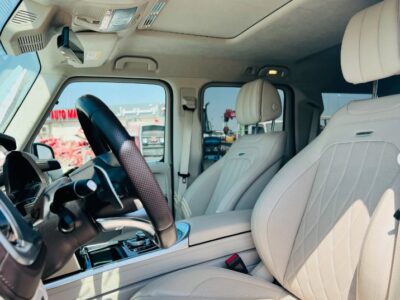2021 MERCEDES BENZ G 63 White-Beige FULL OPTION