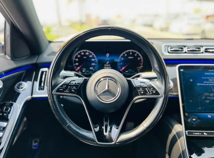 2021 MERCEDES BENZ S 500 White-Black CHASSIS GUARANTEE