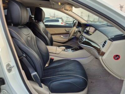 2014 MERCEDES BENZ S550 V8 White-Black AUCTION GRADE 4/B