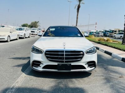 2021 MERCEDES BENZ S 500 White-Black CHASSIS GUARANTEE