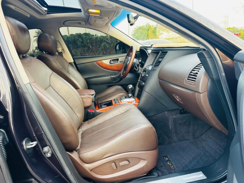 2018 Infiniti QX70 3.7L V6 Engine SUV Black Brown
