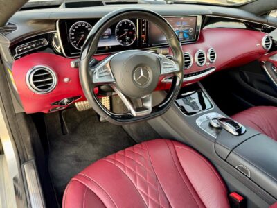 MERCEDES S 550 4.7L twin-turbo V8 Engine SILVER RED 2015