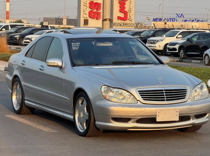 2002 MERCEDES BENZ S 320 V6 Body Kit S55 AUCTION GRADE 4/B Silver