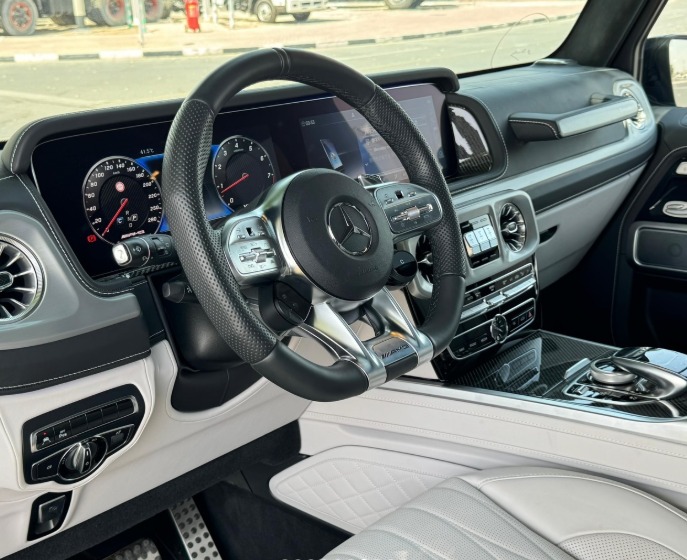 2023 MERCEDES BENZ G 63 AMG 4.0L V8 Biturbo Engine Blue Beige