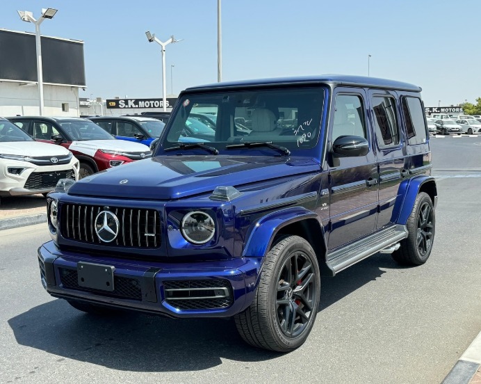 2023 MERCEDES BENZ G 63 AMG 4.0L V8 Biturbo Engine Blue Beige