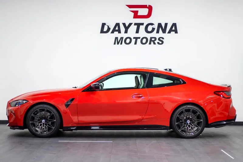 2022 BMW M4 Competition Manual transmission Orange White