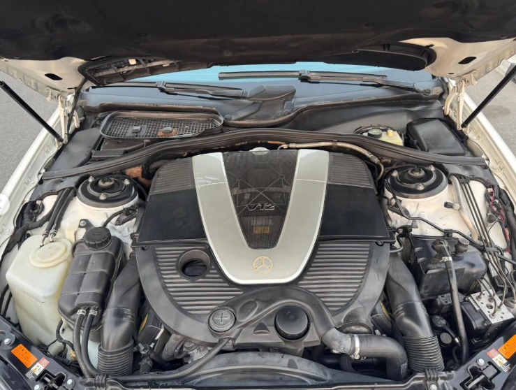 2003 MERCEDES BENZ S 600 L V12 AUCTION GRADE 4/B Black White