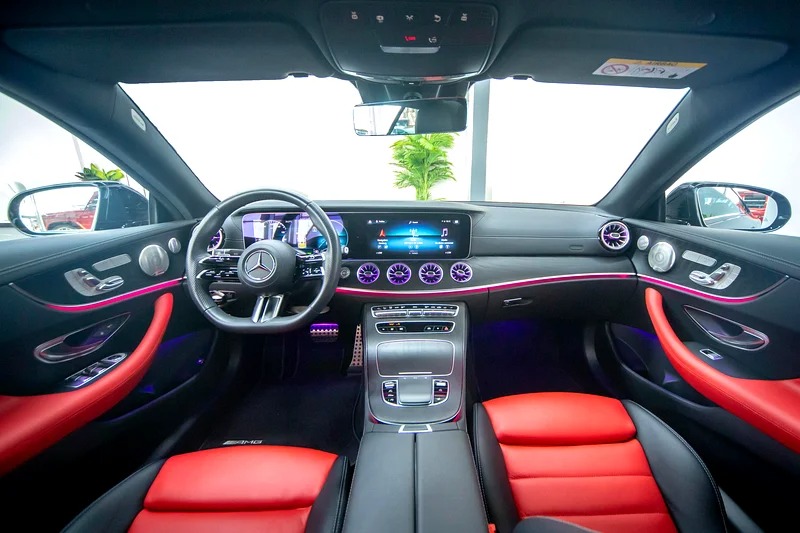 2023 Mercedes-Benz E-Class E 200 Night Package Black Red