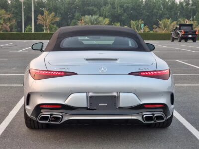 2022 Mercedes-AMG SL 55 4.0-liter V8 biturbo Engine Silver