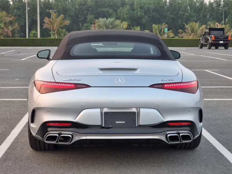 2022 Mercedes-AMG SL 55 4.0-liter V8 biturbo Engine Silver