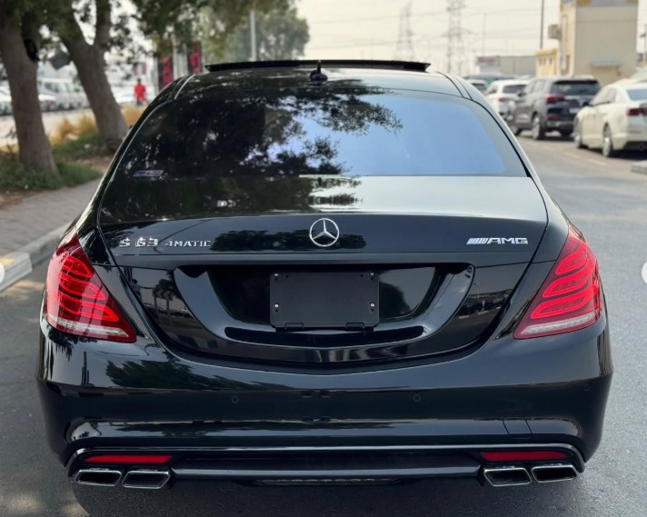 2015 MERCEDES BENZ S 63 AMG V8 AUCTION GRADE 4/B Black