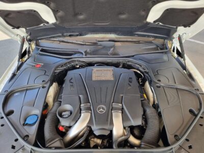 2015 Mercedes-Benz S 550 4.7L twin-turbo V8 Engine White