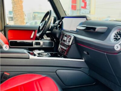 2019 MERCEDES BENZ G 550 4.0L biturbo V8 FULL OPTION Black Red