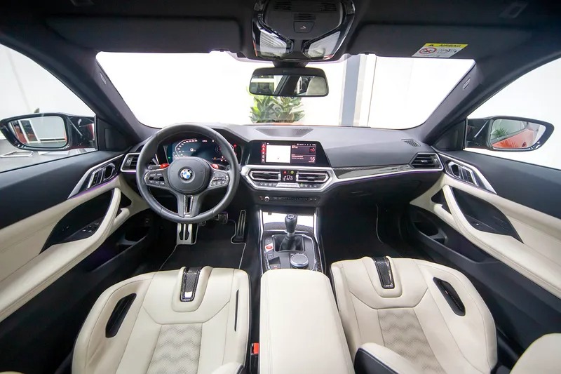 2022 BMW M4 Competition Manual transmission Orange White