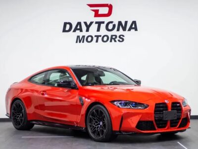 2022 BMW M4 Competition Manual transmission Orange White