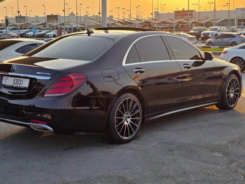 2018 Mercedes-Benz S450 3.0-liter twin-turbocharged V6 engine Black