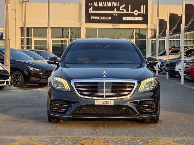 2018 Mercedes-Benz S450 3.0-liter twin-turbocharged V6 engine Black