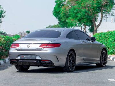 2015 Mercedes-Benz S-Class S 63 4Matic 8 Cylinders Engine Silver White