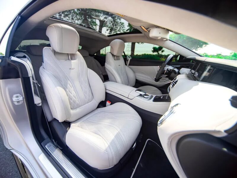 2015 Mercedes-Benz S-Class S 63 4Matic 8 Cylinders Engine Silver White