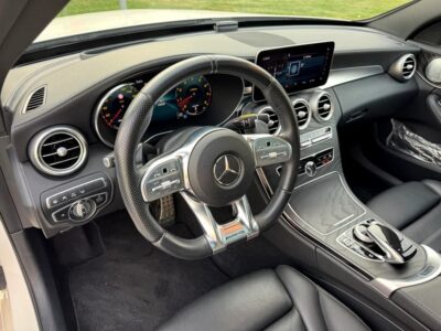 2019 Mercedes-Benz C-Class C43 AMG 6 Cylinder Engine White Black