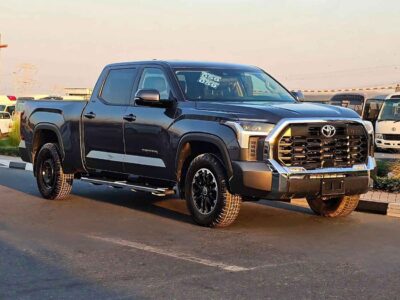 2022 Toyota Tundra CREWMAX TRD SR5 4WD Grey Black GCC Specs