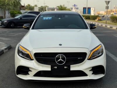 2019 Mercedes-Benz C-Class C43 AMG 6 Cylinder Engine White Black