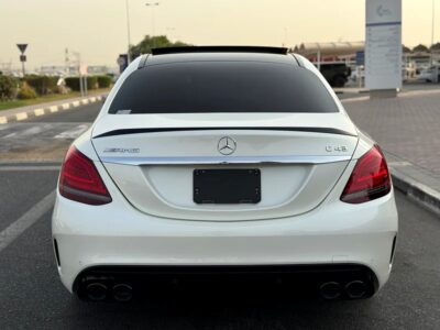 2019 Mercedes-Benz C-Class C43 AMG 6 Cylinder Engine White Black