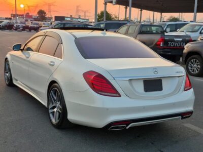 2014 Mercedes-Benz S-Class S 550 8 Cylinder Engine White Black