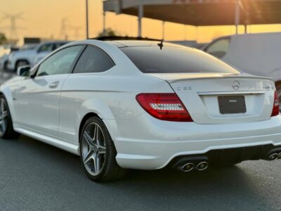 2013 Mercedes-Benz C 63 AMG 6.2 L V8 Engine White Black