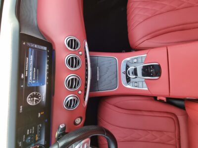 Mercedes S560 Coupe 4.0L V8 Twin Turbo Engine 2019 Grey Red