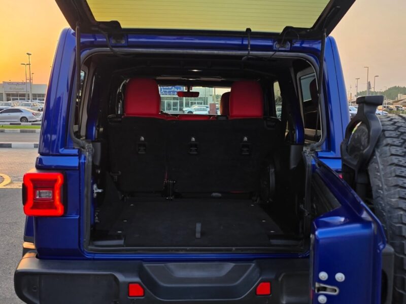 2019 Jeep Wrangler Sahara Blue Red American Specs