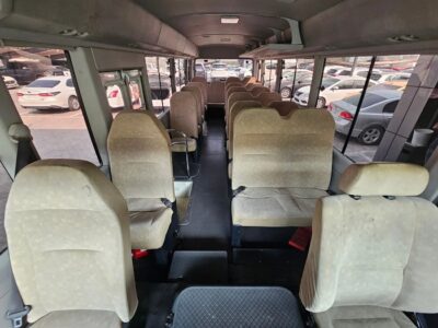 2017 Toyota Coaster Toyota DIESEL V6 4.2L White Beige GCC Specs