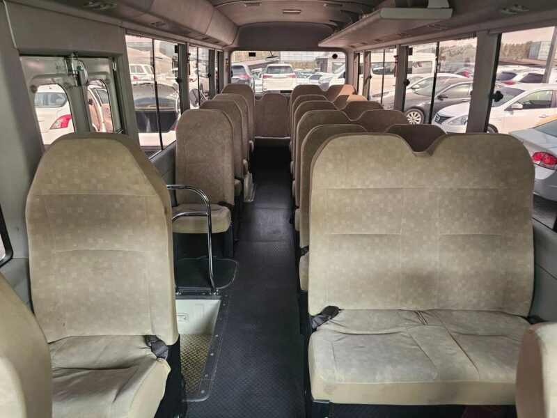 2017 Toyota Coaster Toyota DIESEL V6 4.2L White Beige GCC Specs