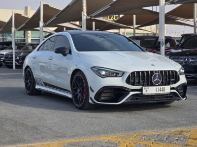 Mercedes-Benz CLA 45 S AMG 2021 2.0 Liters 4 Cylinder Engine White Red