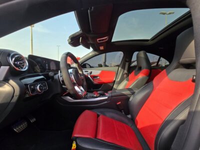 Mercedes-Benz CLA 45 S AMG 2021 2.0 Liters 4 Cylinder Engine White Red